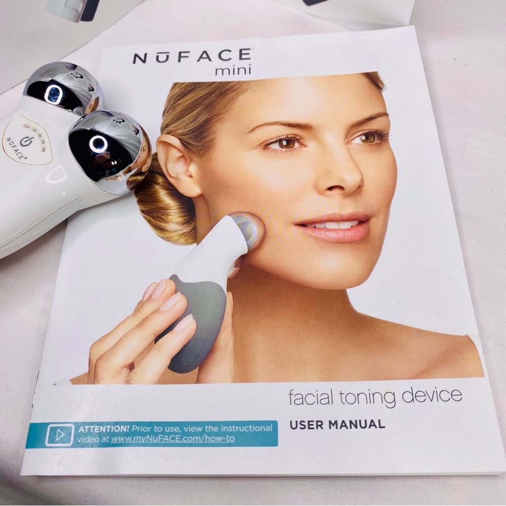 NuFace Mini Facial Toning Device - White and Silver